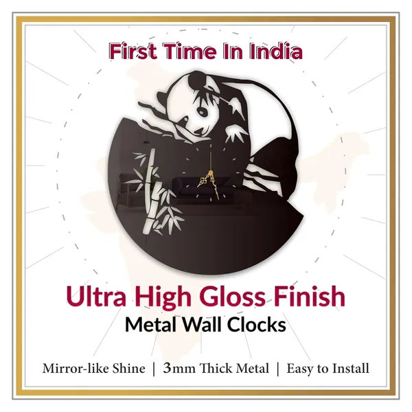 Black_Panda_Bamboo_Wall_Clock_Metal_Built_Ultra_High_Gloss_Metal_Wall_Clock_Silent_Non_Ticking_Movement_Cute_Animal_Wall_Decor_For_Living_Room