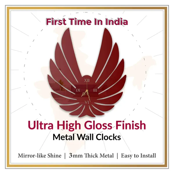 Wine_Red_Royal_Wings_Wall_Clock_Metal_Built_Ultra_High_Gloss_Metal_Wall_Clock_Silent_Non_Ticking_Movement_Modern_Wall_Decor_For_Living_Room_Bedroom