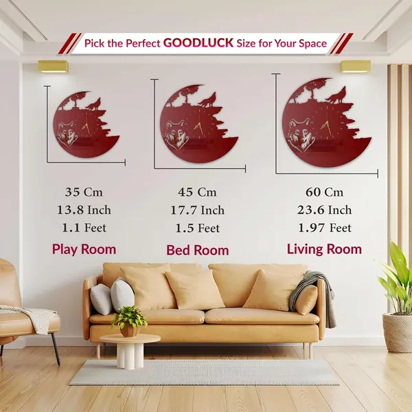 Wine_Red_Wolf_Howling_Wall_Clock_Metal_Ultra_Gloss_Silent_Non_Ticking_Movement_Wildlife_Wall_Decor_For_Living_Room_Bedroom
