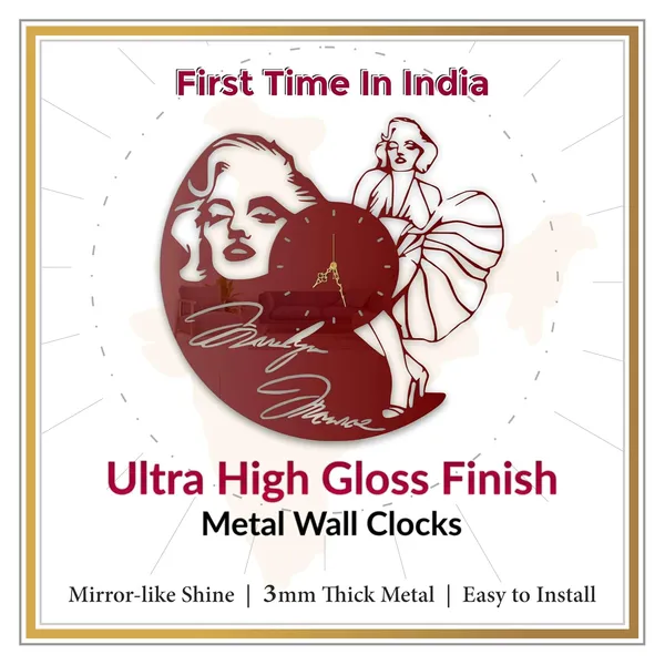 Wine_Red_Vintage_Glam_Diva_Wall_Clock_Metal_Built_Ultra_High_Gloss_Metal_Wall_Clock_Silent_Non_Ticking_Movement_Retro_Wall_Decor_For_Living_Room