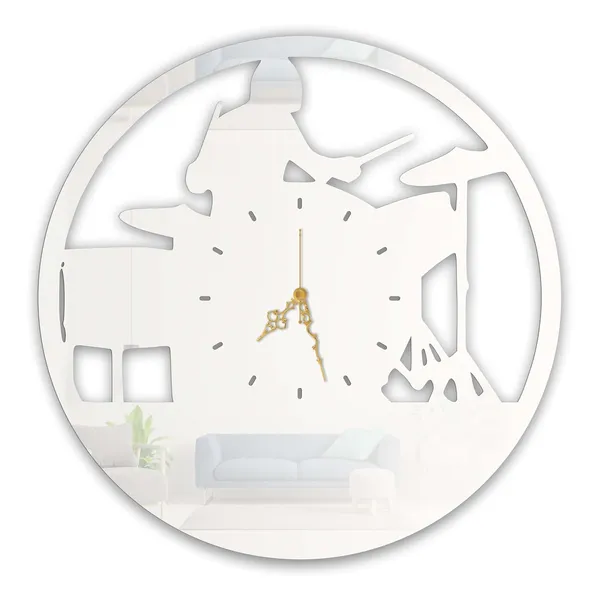 White_Drummer_Art_Wall_Clock_Metal_Built_Ultra_High_Gloss_Silent_Non_Ticking_Movement_Music_Wall_Decor_Living_Room_Studio_Bedroom
