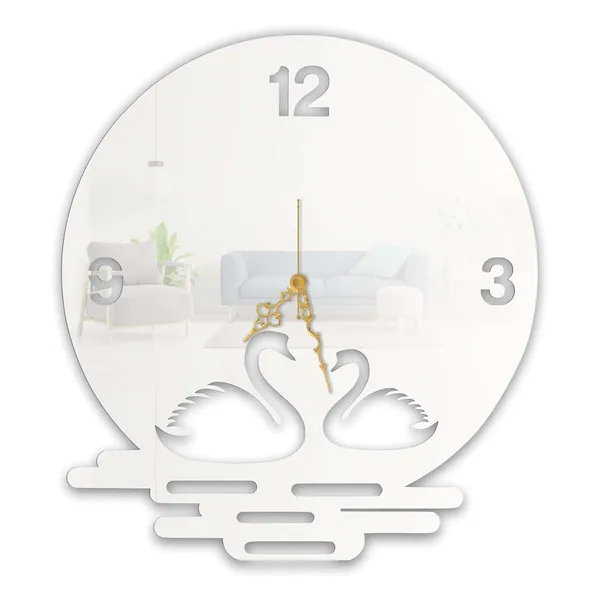 White_Swan_Romance_Wall_Clock_Metal_Built_Ultra_High_Gloss_Metal_Wall_Clock_Silent_Non_Ticking_Movement_Modern_Wall_Decor_For_Living_Room_Bedroom