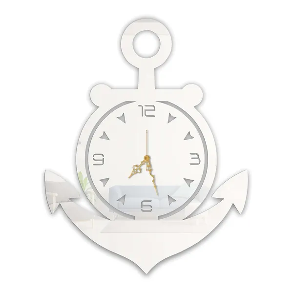 White_Nautical_Anchor_Wall_Clock_Metal_Built_Ultra_High_Gloss_Metal_Wall_Clock_Silent_Non_Ticking_Movement_Marine_Wall_Decor_For_Living_Room_Bedroom