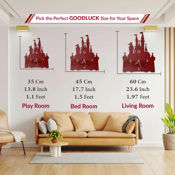 Wine_Red_Fairytale_Castle_Wall_Clock_Metal_Built_Ultra_High_Gloss_Metal_Wall_Clock_Silent_Non_Ticking_Movement_Kids_Room_Decor_Living_Room_Bedroom