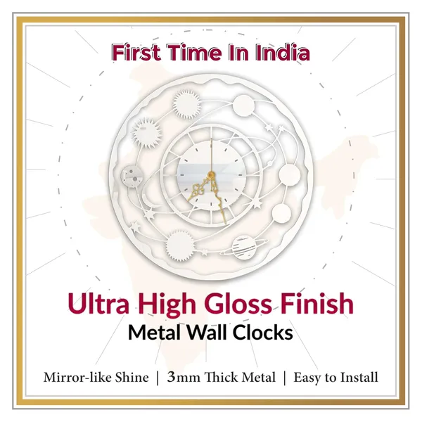 White_Cosmic_Galaxy_Wall_Clock_Metal_Built_Ultra_High_Gloss_Silent_Non_Ticking_Movement_Space_Wall_Decor_Living_Room_Bedroom_Kids_Room