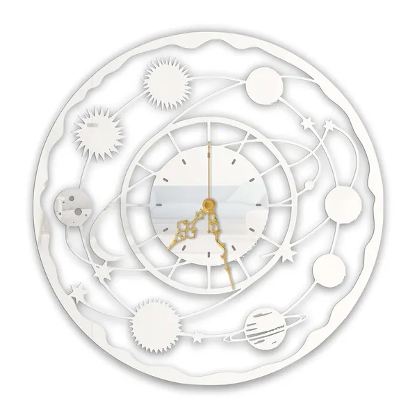 White_Cosmic_Galaxy_Wall_Clock_Metal_Built_Ultra_High_Gloss_Silent_Non_Ticking_Movement_Space_Wall_Decor_Living_Room_Bedroom_Kids_Room