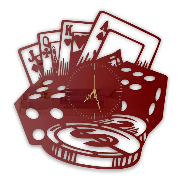 Wine_Red_Casino_Royale_Wall_Clock_Metal_Built_Ultra_High_Gloss_Metal_Wall_Clock_Silent_Non_Ticking_Movement_Modern_Wall_Decor_For_Living_Room_Game_Room