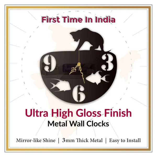 Black_Cat_Fish_Bowl_Wall_Clock_Metal_Built_Ultra_High_Gloss_Silent_Non_Ticking_Movement_Unique_Pet_Theme_Wall_Decor_For_Living_Room