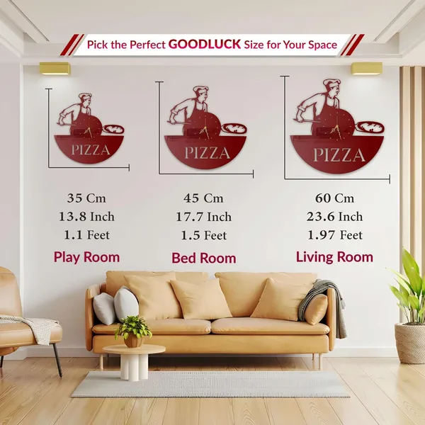 Wine_Red_Pizza_Chef_Kitchen_Wall_Clock_Ultra_High_Gloss_Metal_Built_Silent_Non_Ticking_Movement_Restaurant_Wall_Decor_Cafe_Dining_Room_Kitchen