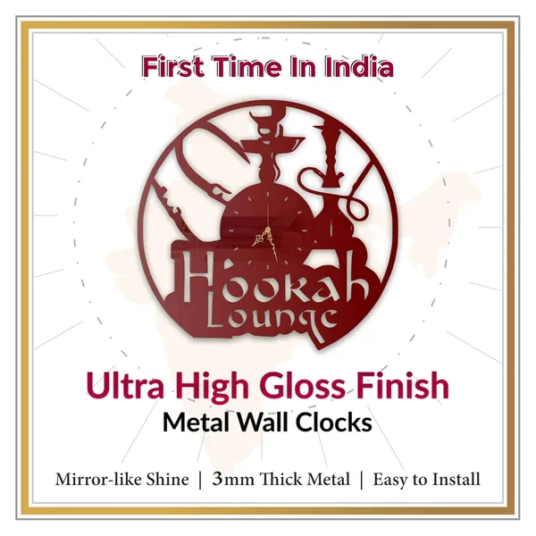 Wine_Red_Hookah_Lounge_Wall_Clock_Ultra_High_Gloss_Metal_Built_Silent_Non_Ticking_Modern_Wall_Decor_Cafe_Lounge_Living_Room_Bar_Decor