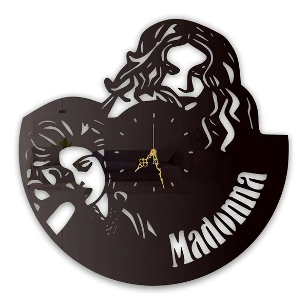 Black_Pop_Diva_Wall_Clock_Ultra_High_Gloss_Metal_Built_Silent_Non_Ticking_Movement_Modern_Wall_Decor_Living_Room_Studio_Bedroom