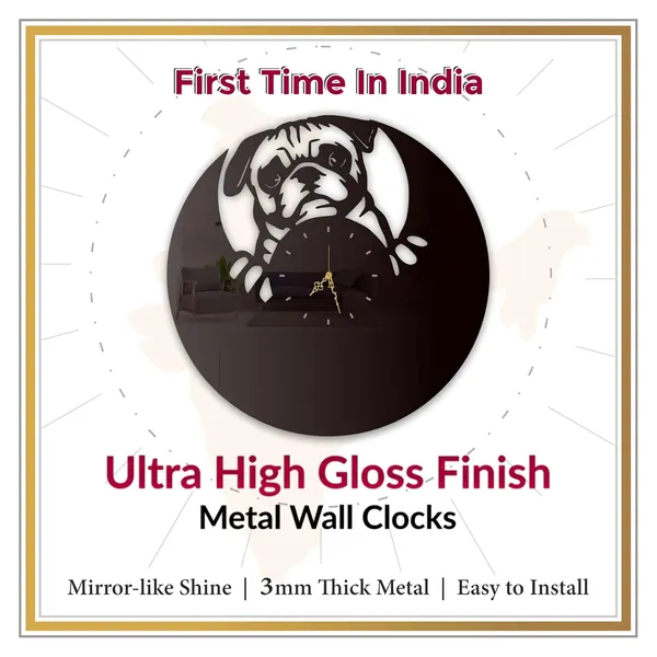 Black_Puppy_Peek_Wall_Clock_Ultra_High_Gloss_Metal_Built_Silent_Non_Ticking_Metal_Wall_Clock_Cute_Pet_Decor_Living_Room_Bedroom_Kids_Room