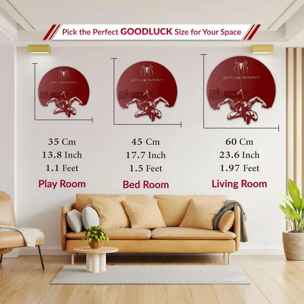 Wine_Red_Spider_Hero_Wall_Clock_Ultra_High_Gloss_Metal_Built_Silent_Non_Ticking_Movement_Action_Hero_Wall_Decor_Living_Room_Bedroom_Kids_Room