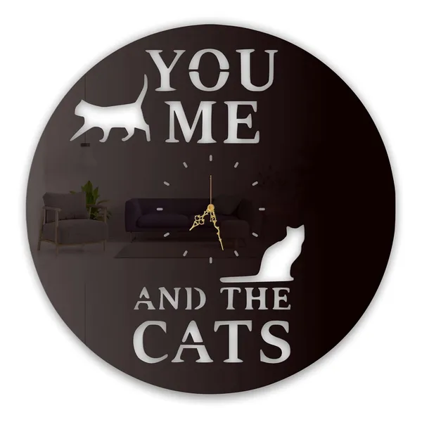 Black_You_Me_The_Cats_Wall_Clock_Ultra_High_Gloss_Metal_Built_Silent_Non_Ticking_Metal_Wall_Clock_Pet_Lover_Decor_Living_Room_Cozy_Corners