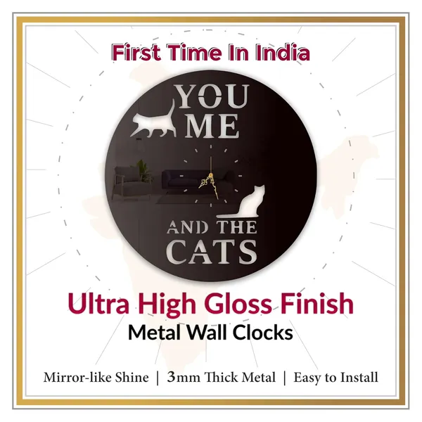 Black_You_Me_The_Cats_Wall_Clock_Ultra_High_Gloss_Metal_Built_Silent_Non_Ticking_Metal_Wall_Clock_Pet_Lover_Decor_Living_Room_Cozy_Corners