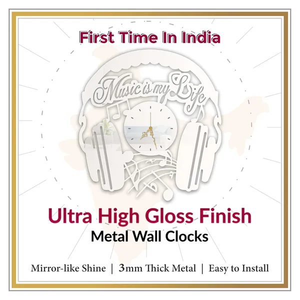 White_Music_Life_Wall_Clock_Metal_Built_Ultra_High_Gloss_Silent_Non_Ticking_Movement_Metal_Wall_Clock_Modern_Wall_Decor_For_Living_Room_Music_Studio