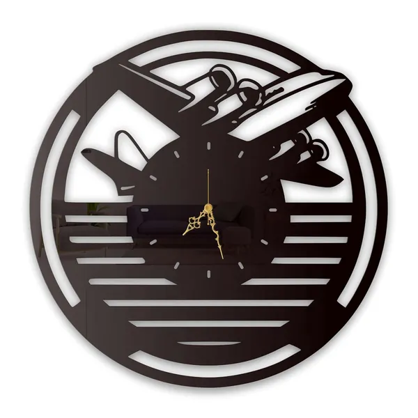 Black_Classic_Airplane_Wall_Clock_Ultra_High_Gloss_Metal_Built_Silent_Non_Ticking_Metal_Wall_Clock_Aviation_Decor_Living_Room_Travel_Corner