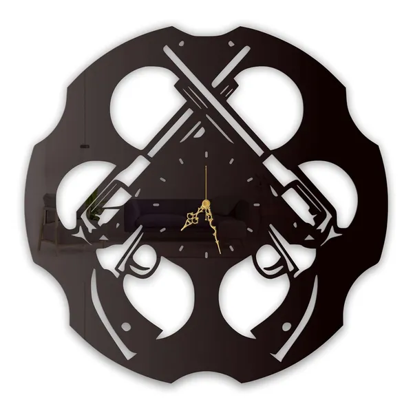 Black_Revolver_Chamber_Wall_Clock_Ultra_High_Gloss_Metal_Built_Silent_Non_Ticking_Movement_Tactical_Wall_Decor_Living_Room_Bedroom_Man_Cave