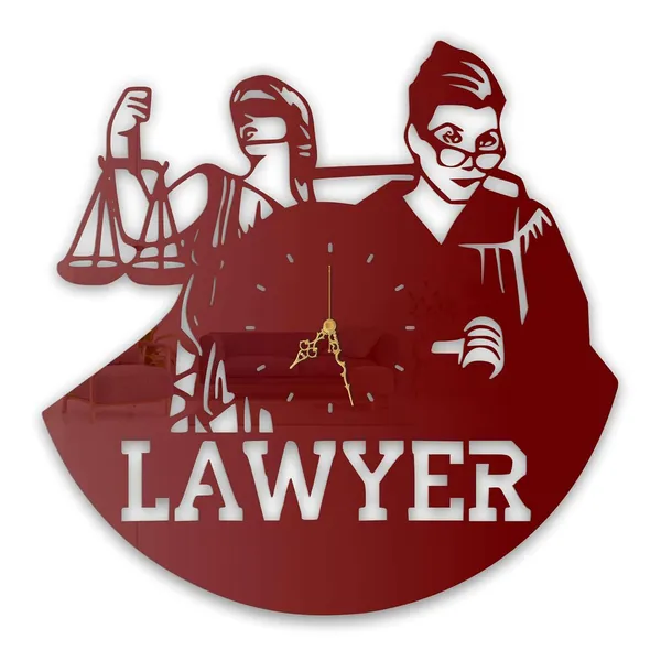 Wine_Red_Lawyer_Justice_Theme_Wall_Clock_Ultra_High_Gloss_Metal_Built_Silent_Non_Ticking_Movement_Legal_Office_Wall_Decor_Courtroom_Study_Workspace