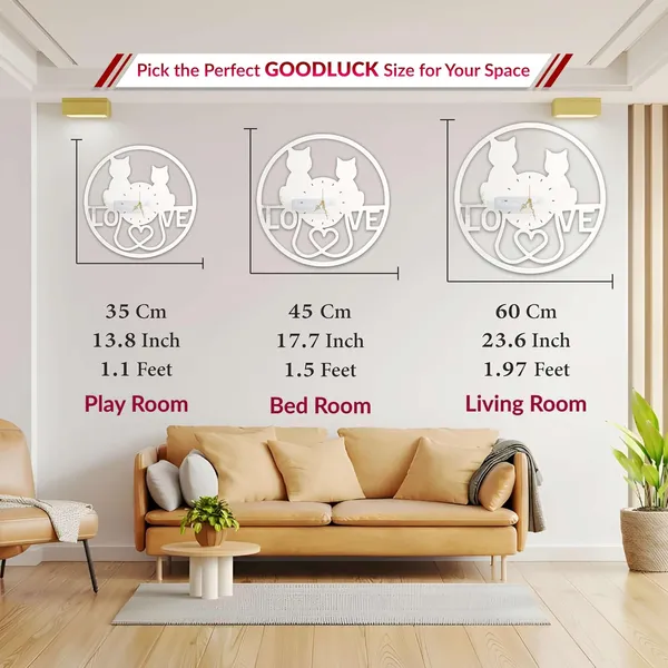 White_Cat_Love_Wall_Clock_Ultra_High_Gloss_Metal_Built_Silent_Non_Ticking_Movement_Romantic_Wall_Decor_Living_Room_Bedroom_Home_Office