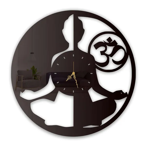 Black_Meditation_Om_Wall_Clock_Ultra_High_Gloss_Metal_Built_Silent_Non_Ticking_Metal_Wall_Clock_Spiritual_Decor_Living_Room_Yoga_Room_Bedroom