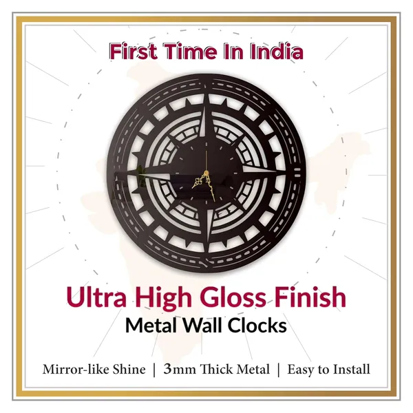 Black_Compass_Star_Wall_Clock_Ultra_High_Gloss_Metal_Built_Silent_Non_Ticking_Movement_Modern_Wall_Decor_Living_Room_Office_Bedroom
