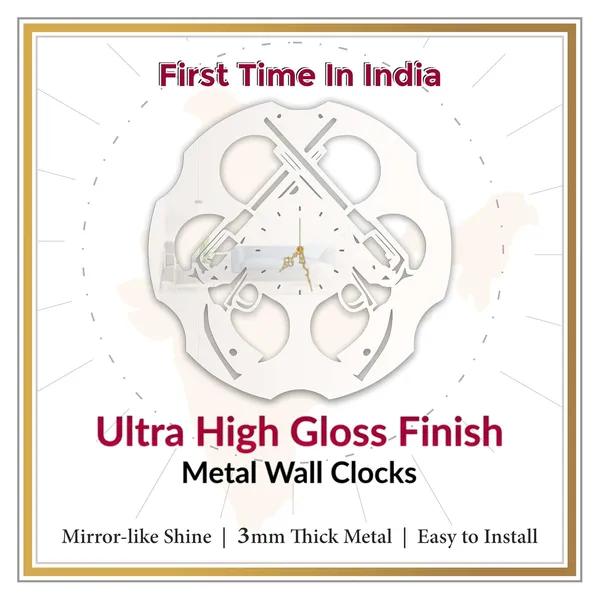 White_Revolver_Chamber_Wall_Clock_Ultra_High_Gloss_Metal_Built_Silent_Non_Ticking_Movement_Tactical_Wall_Decor_Living_Room_Bedroom_Man_Cave