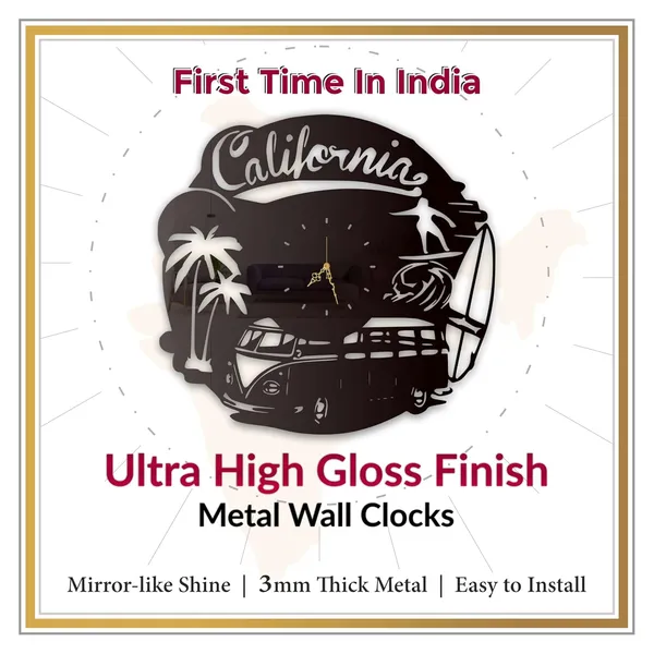 Black_California_Surf_Wall_Clock_Ultra_High_Gloss_Metal_Built_Silent_Non_Ticking_Retro_Beach_Wall_Decor_Living_Room_Bedroom_Cafe_Office