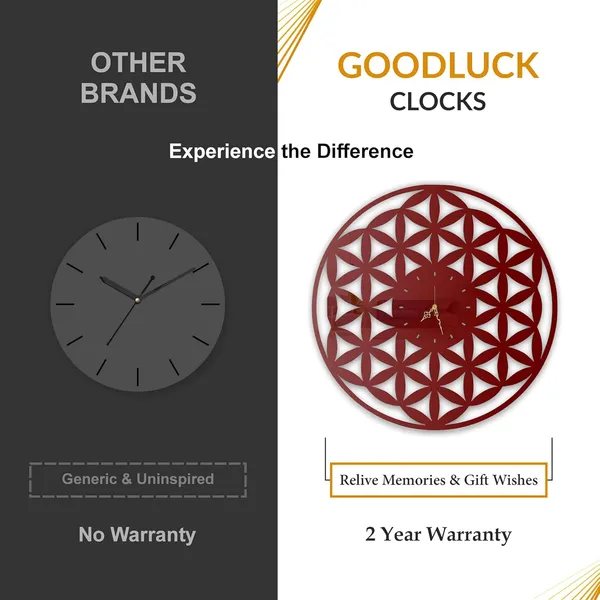 Wine_Red_Flower_Of_Life_Wall_Clock_Ultra_High_Gloss_Metal_Built_Silent_Non_Ticking_Modern_Wall_Decor_Living_Room_Bedroom_Meditation_Room_Office