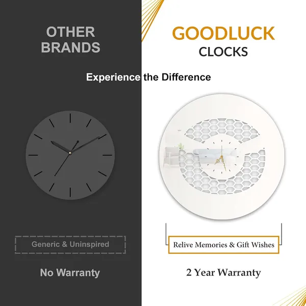 White_Hex_Core_Ring_Wall_Clock_Ultra_High_Gloss_Metal_Built_Silent_Non_Ticking_Movement_Futuristic_Wall_Decor_Living_Room_Bedroom_Office