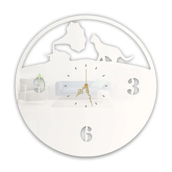 White_Cat_Gramophone_Wall_Clock_Ultra_High_Gloss_Metal_Built_Silent_Non_Ticking_Movement_Retro_Wall_Decor_Living_Room_Bedroom_Studio