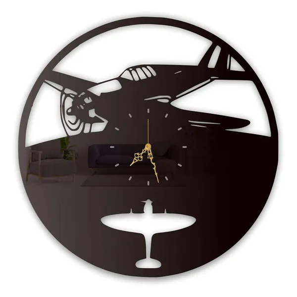 Black_Vintage_Fighter_Plane_Wall_Clock_Ultra_High_Gloss_Metal_Built_Silent_Non_Ticking_Movement_Aviation_Wall_Decor_Living_Room_Bedroom_Office