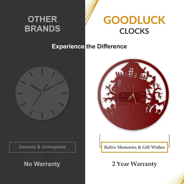 Wine_Red_Haunted_Night_Wall_Clock_Ultra_High_Gloss_Metal_Built_Silent_Non_Ticking_Movement_Spooky_Wall_Decor_Living_Room_Bedroom_Halloween_Theme