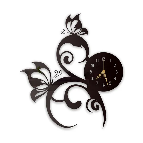 Black_Butterfly_Swirl_Wall_Clock_Ultra_High_Gloss_Metal_Built_Silent_Modern_Wall_Decor_Living_Room_Bedroom_Hallway