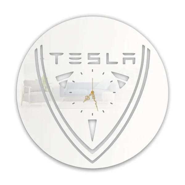 White_Electric_Future_Crest_Wall_Clock_Ultra_High_Gloss_Metal_Built_Silent_Non_Ticking_Movement_Futuristic_Ev_Wall_Decor_Living_Room_Office_Garage