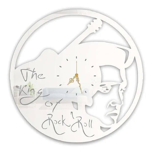White_Rock_Legend_Wall_Clock_Metal_Built_Ultra_High_Gloss_Silent_Non_Ticking_Movement_Metal_Wall_Clock_Retro_Music_Icon_Wall_Decor_For_Living_Room