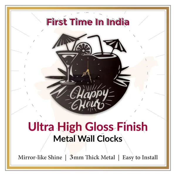 Black_Happy_Hour_Bar_Wall_Clock_Ultra_High_Gloss_Metal_Built_Silent_Non_Ticking_Movement_Cocktail_Wall_Decor_Living_Room_Bar_Cafe
