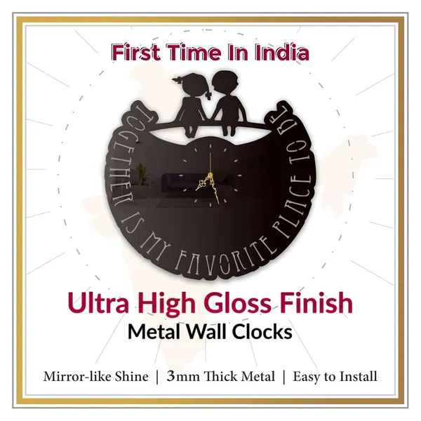 Black_Together_Love_Kids_Wall_Clock_Ultra_High_Gloss_Metal_Built_Silent_Non_Ticking_Movement_Romantic_Wall_Decor_Living_Room_Bedroom_Kids_Room