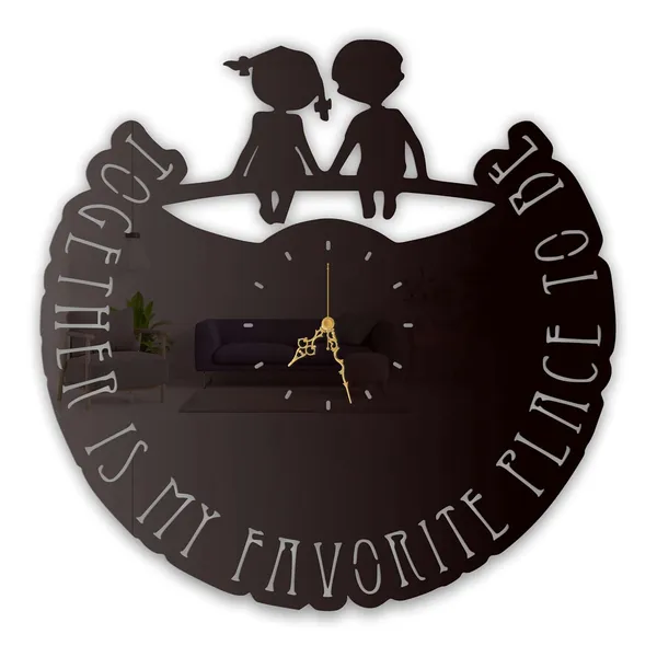 Black_Together_Love_Kids_Wall_Clock_Ultra_High_Gloss_Metal_Built_Silent_Non_Ticking_Movement_Romantic_Wall_Decor_Living_Room_Bedroom_Kids_Room