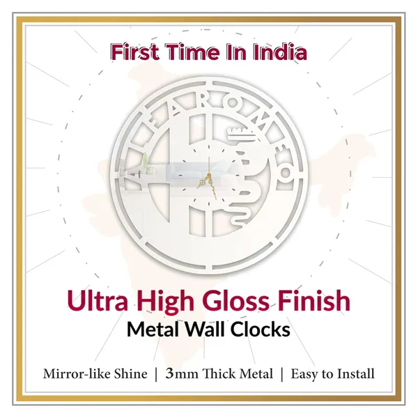 White_Italian_Racing_Emblem_Wall_Clock_Ultra_High_Gloss_Metal_Built_Silent_Non_Ticking_Movement_Classic_Auto_Wall_Decor_Living_Room_Office_Garage