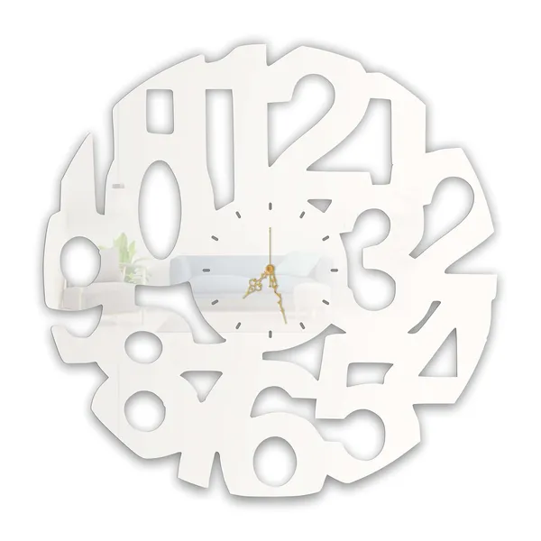 White_Abstract_Numbers_Wall_Clock_Ultra_High_Gloss_Metal_Metal_Built_Silent_Non_Ticking_Modern_Wall_Decor_Living_Room_Bedroom_Contemporary_Clock