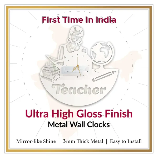 White_Teacher_Theme_Wall_Clock_Ultra_High_Gloss_Metal_Built_Silent_Modern_Wall_Decor_Living_Room_Study_Room_Classroom_Gift