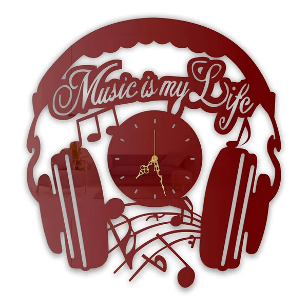 Wine_Red_Music_Life_Wall_Clock_Metal_Built_Ultra_High_Gloss_Silent_Non_Ticking_Movement_Metal_Wall_Clock_Modern_Wall_Decor_For_Living_Room_Music_Studio