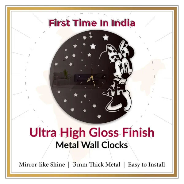 Black_Cute_Bow_Girl_Wall_Clock_Ultra_High_Gloss_Metal_Built_Silent_Non_Ticking_Kids_Room_Wall_Decor_Living_Room_Bedroom_Playroom