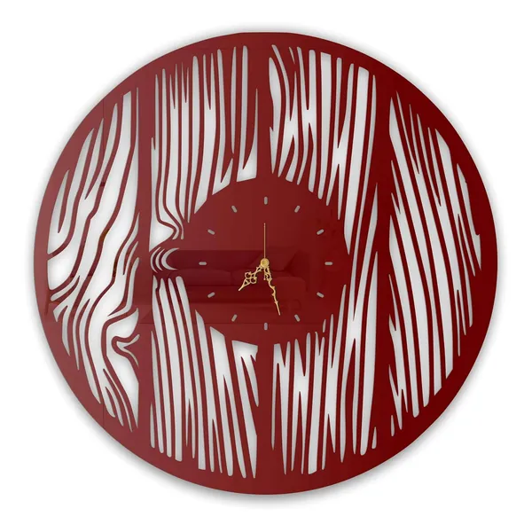 Wine_Red_Wood_Grain_Texture_Wall_Clock_Ultra_High_Gloss_Metal_Built_Silent_Non_Ticking_Metal_Wall_Clock_Rustic_Decor_Living_Room_Bedroom_Office
