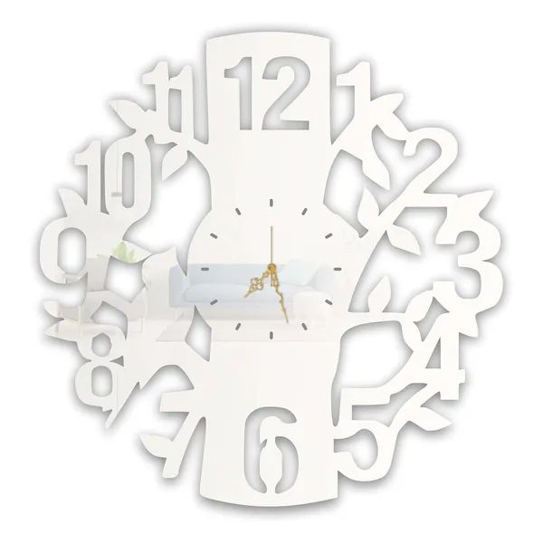 White_Tree_Branch_Numbers_Wall_Clock_Ultra_High_Gloss_Metal_Built_Silent_Non_Ticking_Metal_Wall_Clock_Nature_Decor_Living_Room_Bedroom_Office