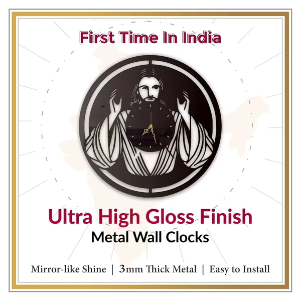 Black_Divine_Blessing_Wall_Clock_Ultra_High_Gloss_Metal_Built_Silent_Non_Ticking_Movement_Modern_Spiritual_Wall_Decor_Living_Room_Bedroom