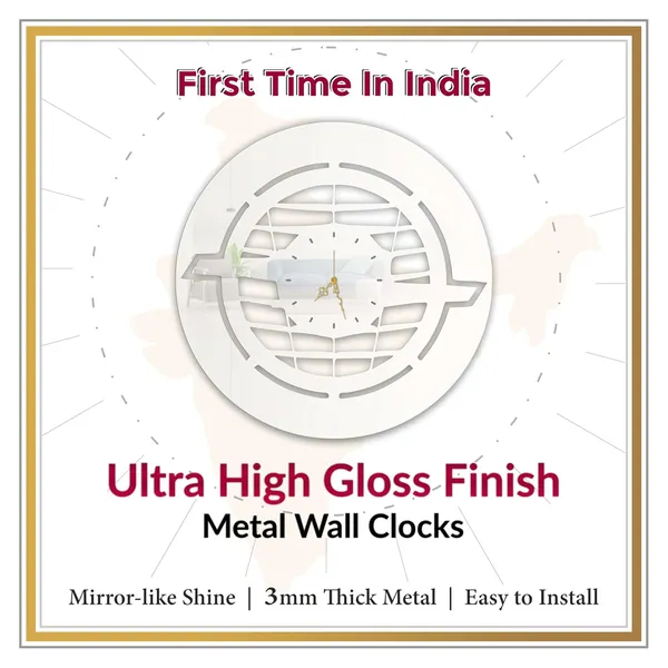 White_Street_Grille_Emblem_Wall_Clock_Ultra_High_Gloss_Metal_Built_Silent_Non_Ticking_Movement_Automotive_Wall_Decor_Living_Room_Office_Garage