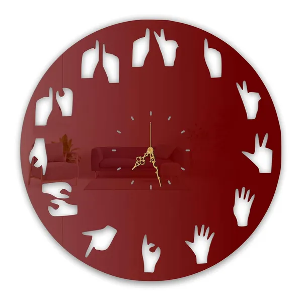 Wine_Red_Hand_Gesture_Art_Wall_Clock_Ultra_High_Gloss_Metal_Built_Silent_Non_Ticking_Movement_Modern_Creative_Wall_Decor_Living_Room_Bedroom_Office