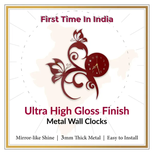 Wine_Red_Butterfly_Swirl_Wall_Clock_Ultra_High_Gloss_Metal_Built_Silent_Modern_Wall_Decor_Living_Room_Bedroom_Hallway